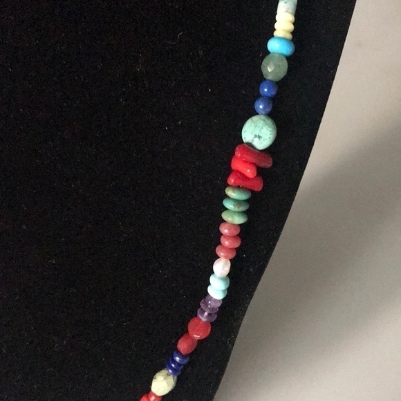 Sundance Semi Precious Stone & Pearl Necklace—Turquoise—Beautiful!!  New! - Picture 3 of 9